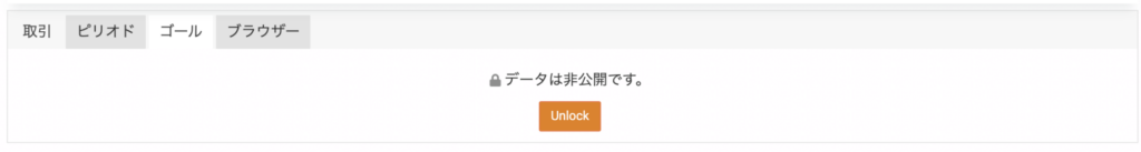 Myfxbookのデータの見方, 取引→ゴールタブ